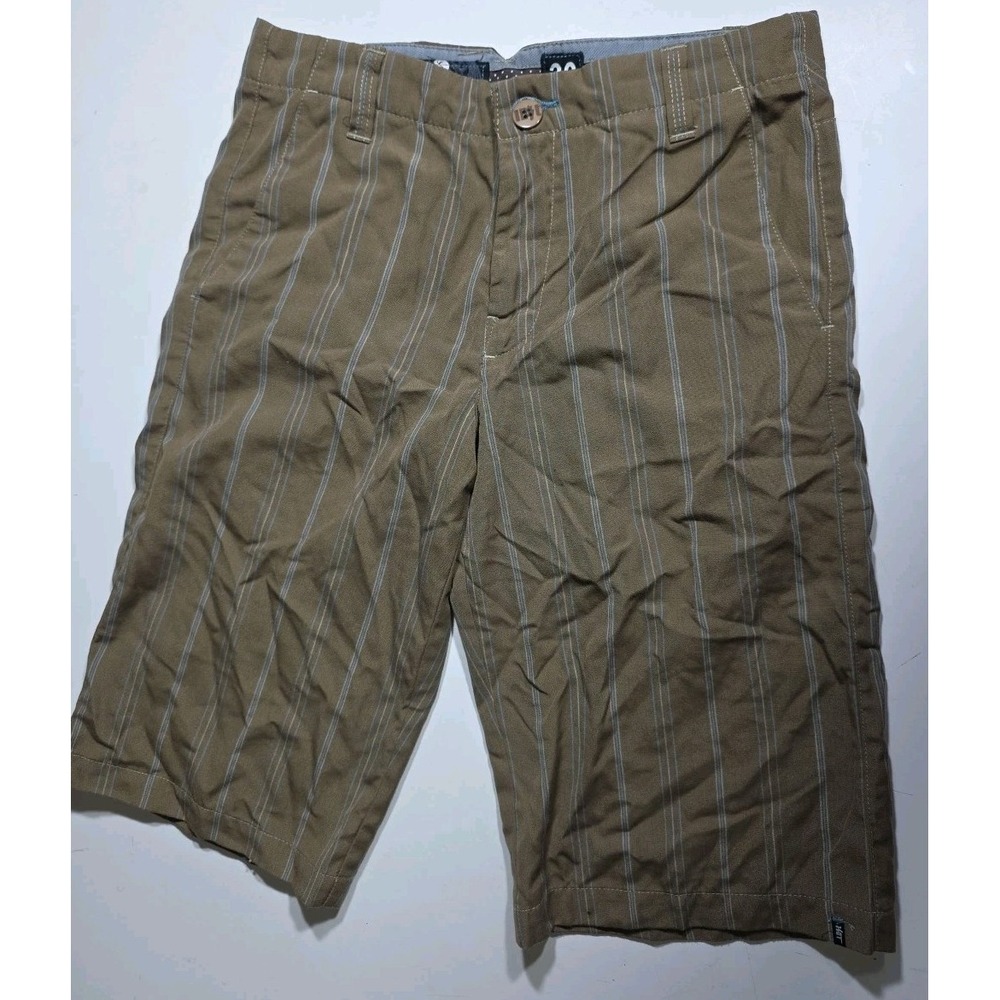 Vintage Lost Cause Mens Pinstripe Board Shorts Surf Skate Y2K  2000s Goth‎ 30